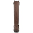 thumbnail image 2 of GBG GUESS Womens Brown Flex Gore Back Accents Gold-Tone Hardware Accent Zipper Accent Buckle Accent Harlea Round Toe Block Heel Zip-Up Riding Boot 7.5 M, 2 of 4