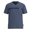 thumbnail image 2 of TOM TAILOR Pijama corto para hombre, pijama corto, algodón, cuello en V, jersey sencillo Azul XL (X-Large), 2 of 7