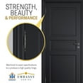 thumbnail image 6 of EMBASSY Door Hinge 3 x 3 Solid Brass Pewter with Flat Tips, 6 of 7