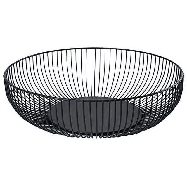 Cesta de almacenamiento de frutas para encimera de alambre de metal para cocina, sala de estar, oficina: centro de mesa decorativo para exhibir frutas, verduras, pan, dulces, artículos para el hogar