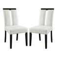 thumbnail image 2 of Furniture of America Vana Upholstered Fabric White and Black Side Chairs (Set of 2), 2 of 13