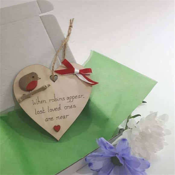 Wooden Stereoscopic Heart Shape Thanksgiving Gift