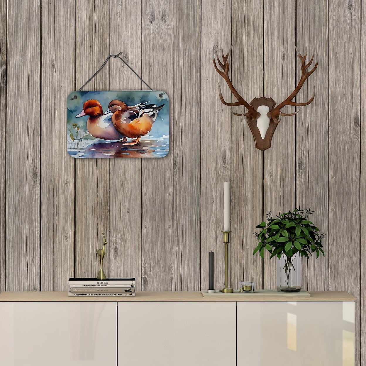 Redhead Duck Wall or Door Hanging Prints 8 in x 12 in