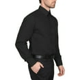 thumbnail image 2 of Berlioni Classic Regular Fit Solid Button Up Long Sleeve Pocket Work Dress Shirt, 2 of 5