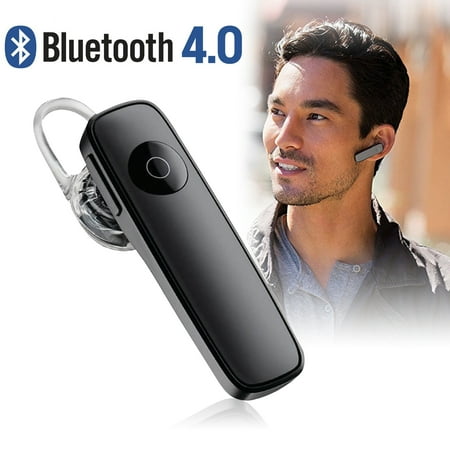 Bluetooth Headset, Wireless Earpiece Bluetooth 4.0 for Cell Phones, In-Ear Piece Hands Free Earbuds Headphone w/ Mic, Noise Cancelling for Driving, Compatible w/ iPhone Samsung (The Best Bluetooth Headset For Iphone)