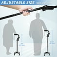thumbnail image 3 of KingPavonini Walking Cane for Elderly Adults - Large Mobility Assistant Bar Support Up to 300lbs, 3 of 9