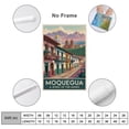 thumbnail image 2 of Moquegua Peru Vintage Travel Poster with Quiet Plazas And Architectural Beauty Print Poster, 2 of 8