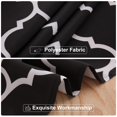 thumbnail image 3 of homing Moroccan Polyester Tablecloth for Rectangle Tables - Waterproof Satin Resistant Washable Dining Table Protector for Holiday, Party, Black and White, 60 x 120 Inch, 3 of 4