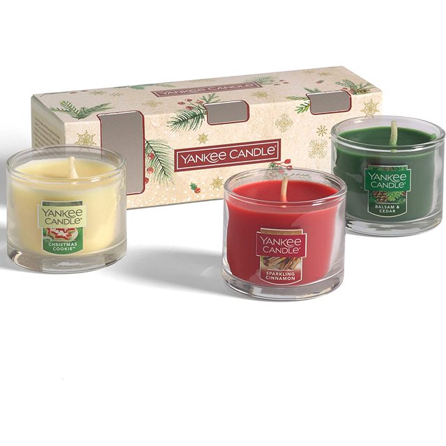 Yankee Candle Gift Set | 3 Mini Christmas Scented Candles | Magical Christmas Morning Collection