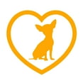 thumbnail image 6 of Walbest 1Pcs Car Sticker, Cute Chihuahua Dog Heart Car Auto Body Window Reflective Decals Sticker (3.54" x 3.54"), 6 of 6