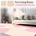 thumbnail image 2 of ODIKA 4' x 6' Machine Washable Non-Slip Area Rug, Abstract Cloud High Traffic Rug, Pink, 393665, 2 of 7