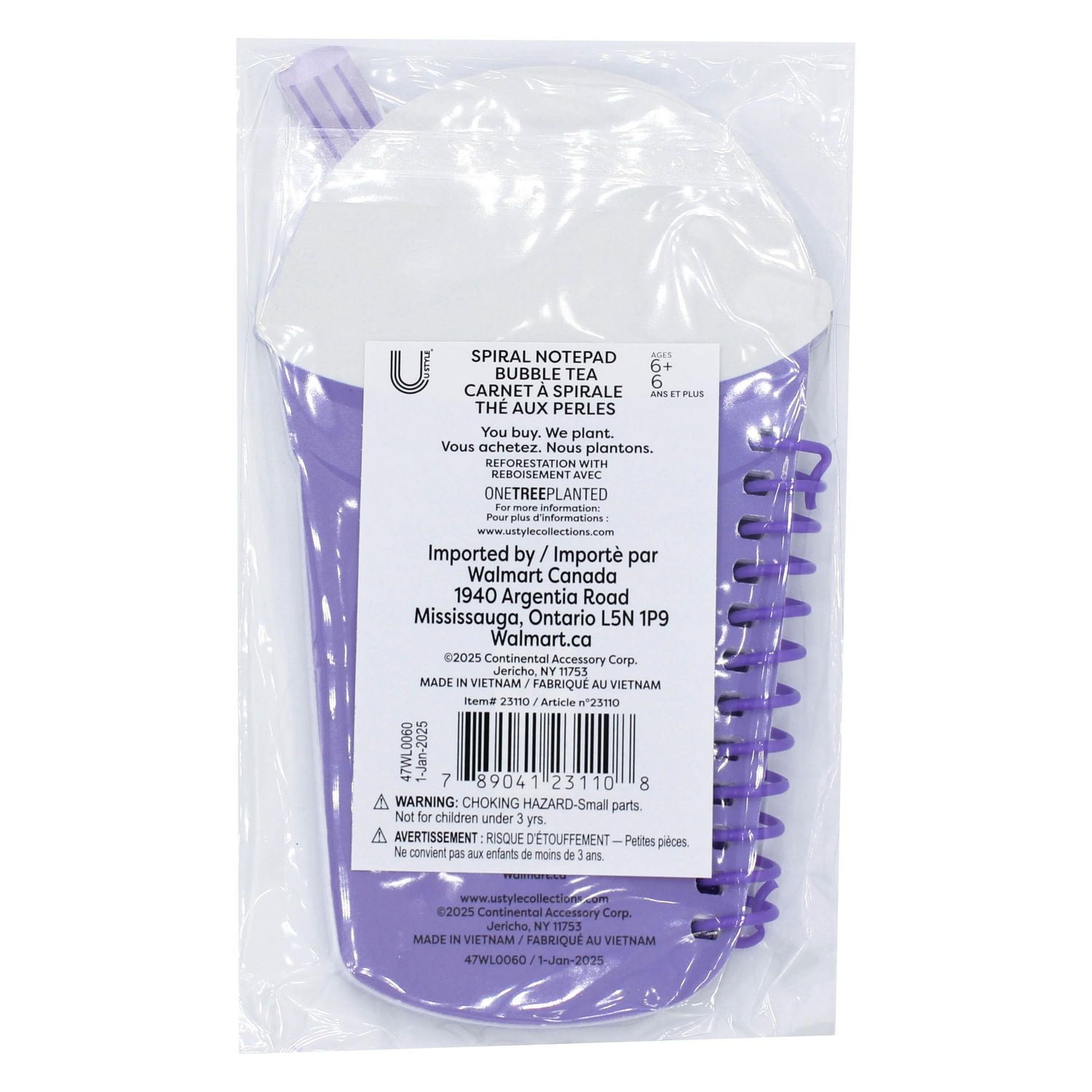 U Style Mini Notepad, 50 Sheets - Bubble Tea