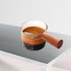 thumbnail image 5 of Taza medidora de vidrio resistente al calor con mango de madera, taza medidora de leche Caño único, 5 of 9