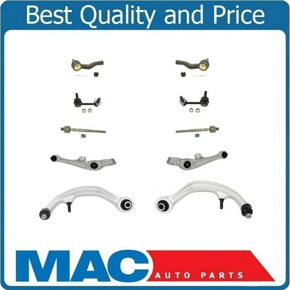 Lower Control Arms, Sway Bar Links, Tie Rods, for Nissan 2003-2008 350Z 10Pc