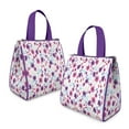 thumbnail image 2 of Pioneer Flower Floral Print Pattern Insulated Lunch Bag for Women & Adults,Large Portable Soft Cooler Lunch Bag,Thermal Food Storage Tote with Pearl Cotton,8.66L,8.75x5.75x9.5 Inch, 2 of 6