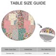 thumbnail image 6 of Pioneer Flower Floral Print Pattern Round Fitted Tablecloth with Elastic Edge,Dining Table Cover Waterproof,Outdoor Round Tablecloth for Camping,Dining,Indoor and Outdoor, 6 of 7