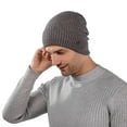 thumbnail image 5 of UTSJKR Casual Cap Knitted Beanies Beanie Hat Windproof Warmer Bonnet Thickened Ski Cap for Winter Outdoor Riding Gray, 5 of 5