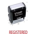 thumbnail image 2 of StampExpression - Registered Office Self Inking Rubber Stamp - Red Ink (A-5603), 2 of 4
