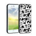 thumbnail image 1 of Compatible with iPhone SE 2020 Phone Case, Cow-Print-Abstract-Art-Black-White-Pink-Cute42 Case Men Women, Flexible Silicone Shockproof Case for iPhone SE 2020, 1 of 1