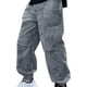 thumbnail image 5 of Xihbxyly Pantalones de Verano, Pantalones de Secado Rápido de Seda Suave, Pantalones Vaqueros Holgados E Informales, Diseño Elegante con Bolsillos Grandes, Ropa Escolar para Fiestas En La Playa, Rega, 5 of 6