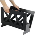 thumbnail image 4 of oceanstar Contemporary Solid Wood Magazine Rack, Mahogany Finished, Black, M1125, 4 of 4