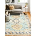 thumbnail image 6 of Bashian S236-AQ-9X12-SR704 8 ft. 6 in. x 11 ft. 6 in. Sorrento Collection Transitional Polypropylene Power Loom Area Rug, Aqua, 6 of 6