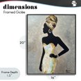 thumbnail image 4 of Stupell Industries Art Deco Motherland Muse Fashion Portrait Black Framed Giclee Art, 16 x 20, by Lauren Luna, 4 of 8