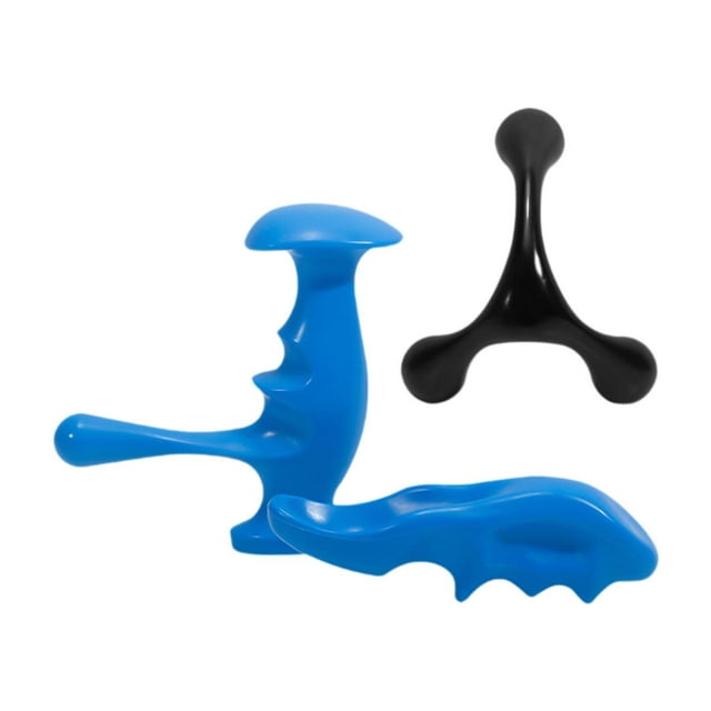 3 piezas Point Massagers Massagers Manual de mano suave para el trapezio del cuello trasero Set B