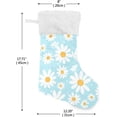 thumbnail image 2 of Coolnut Christmas Stocking Personalized Daisy Large Candy Stocking Hanging Gift Xmas Stockings Decoration 1 PC for Family Holiday Party Ornaments Decor Fireplace, 2 of 7