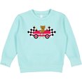 thumbnail image 2 of Inktastic Race Car Racing Bear Animal Toddler Sweatshirt, 2 of 4