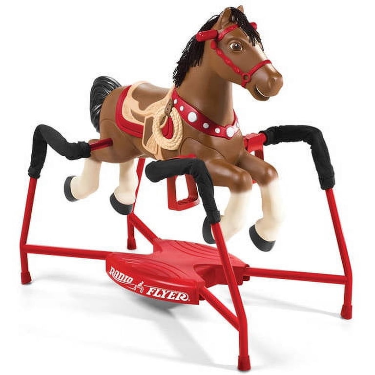 Radio Flyer Blaze Interactive Spring Riding Horse, Brown photo 1