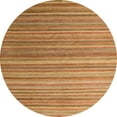 thumbnail image 1 of Ahgly Company Tapis Rond Abstrait Sedona Marron, 7 Pieds Rond, 1 of 6