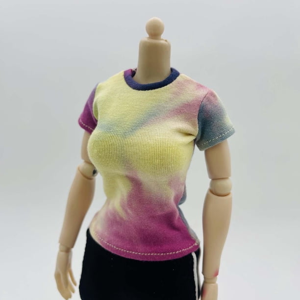 1/6 figuras de acción femenina decoración de disfraces de conveniente, portátil, ropa en miniatura, accesorios para muñecas para vestirse Rosa rojo