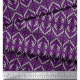 thumbnail image 2 of Soimoi Polyester Crepe Fabric Geometric & Paisley Block Print Sewing Fabric Yard 52 Inch Wide, 2 of 3