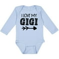 thumbnail image 3 of Inktastic I Love My Gigi with Arrow Boys or Girls Long Sleeve Baby Bodysuit, 3 of 5
