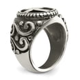 thumbnail image 3 of Primal Steel Stainless Steel Antiqued Cross Ring, 3 of 11