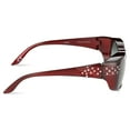 thumbnail image 3 of Polar Optics Women's FO-018 WIN GRY CMT Plastic Fits Over Sunglasses Wine, 3 of 6