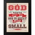 thumbnail image 2 of Marrott, Stephanie 12x14 Black Modern Framed Museum Art Print Titled - God is Great, 2 of 5