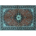 thumbnail image 1 of Ahgly Company Indoor Rectangle Persian Light Blue Traditional Area Rugs, 2' x 4', 1 of 4