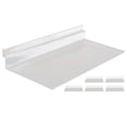 thumbnail image 1 of Shisuyan 6pcs Slatwall Shelves Clear Slatwall Shelf Plastic Shelves Shoe Hanging Slatwall Rack for Wall, 1 of 8