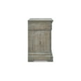 thumbnail image 3 of Benjara Paul 30 Inch Bedside Nightstand, 1 Gliding Drawer, Wire Texturing, Gray, 3 of 6