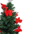 thumbnail image 2 of 3' Pre-Lit Medium Fiber Optic Red Poinsettias Artificial Christmas Tree - Multicolor Lights, 2 of 6