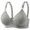 Silver SL38, variant on Womans Bra Womens Underwear Gathered No Underwire Bras Solid Color Fashion Thin Brassiere Loose Everyday Wear Pink 44