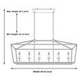 thumbnail image 5 of Vanity Art 6 Lights 14.96" Kitchen Living Room Island Linear Pendant Chandelier Modern Hanging Light, 5 of 9