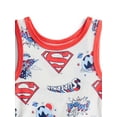 thumbnail image 2 of Superman Baby Boys Cozy and Comfortable Viscose Patriotic Americana Bodysuit and Shorts Set, 3-Piece, Sizes NB-24M, 2 of 3