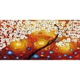 thumbnail image 1 of Design Art - Fleurs Orange et Rouge - Toile Tendue, 1 of 2