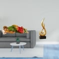 thumbnail image 2 of Escultura De Resina De José Jesús, Arte Abstracto De Llamas, Adorno Decorativo Moderno Para Escritorio, Estantería, Oficina, Coche, Armario O Sala De Estar., 2 of 8