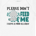 thumbnail image 4 of Inktastic Please Dont Feed Me I Have a Food Allergy with Elephant and Ribbon Boys or Girls Baby Bodysuit, 4 of 5
