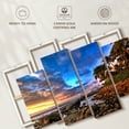 thumbnail image 6 of Elephant Stock Sunset In Secret Beach Wall Art - Horizontal Multi Panel Canvas - Hallway Wall Decor - Beach Multi Panel - Green And Yellow Decor - 36" x 22", 6 of 8