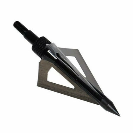 VicTsing 6PCS Black Broadheads 100Grain Arrow Heads Fixed 3 Blade For Crossbow (Best Fixed Blade Broadhead 2019)